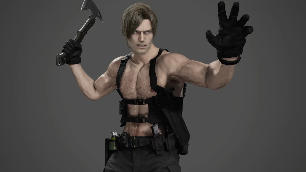 shirtless leon mod